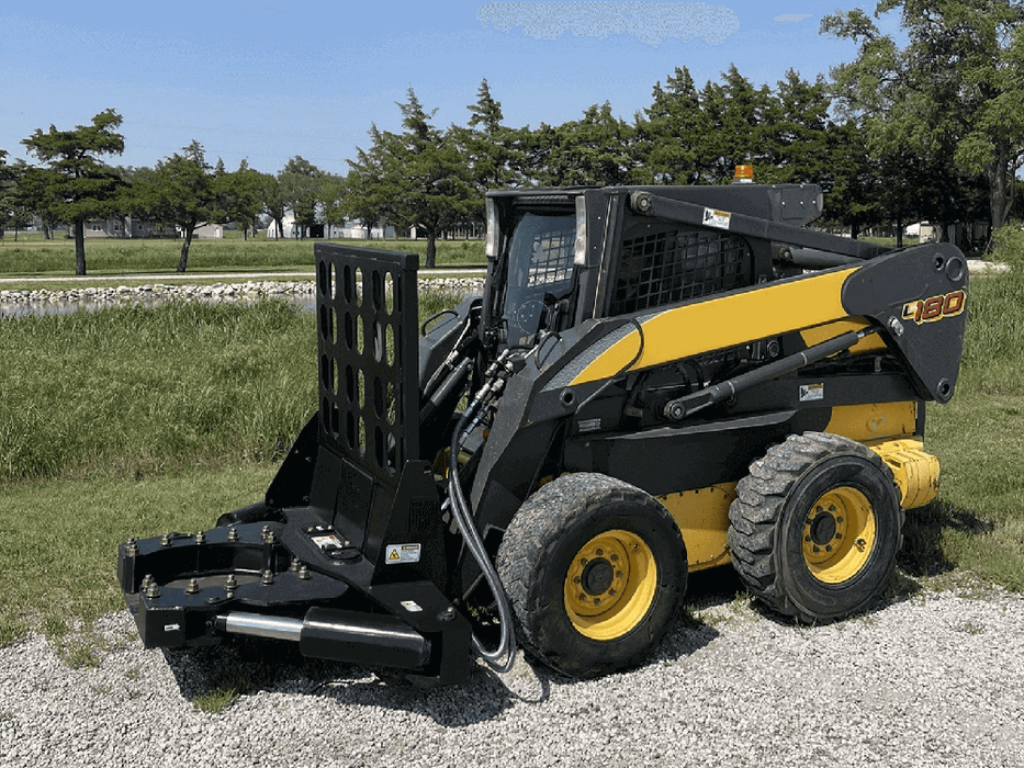 Maxx Attachments 20″ Ranch Axe Tree Shear with Brushrack Skid Steer Attachment 7434D1