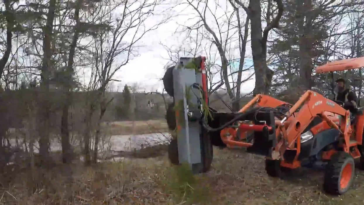 Forax 6’ Heavy Duty Brush Cutter for Tractor Model HDBC, 660 lbs, Min. 45 HP, Rotary Blades, Tilt Mount Compatible