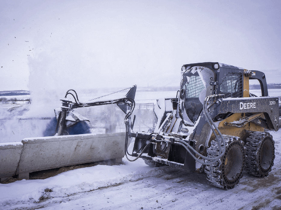 Maxx Attachments Feed Bunk Sweeper for Skid Loader & Small Wheel Loader 2115D4