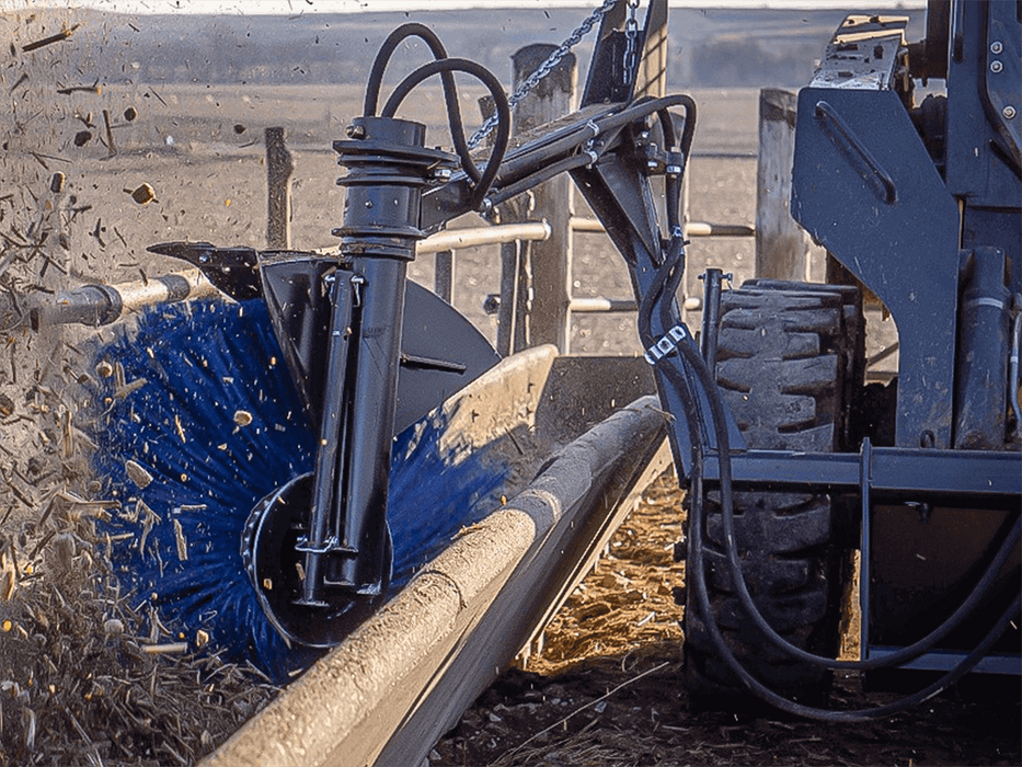 Maxx Attachments Feed Bunk Sweeper for Skid Loader & Small Wheel Loader 2115D4