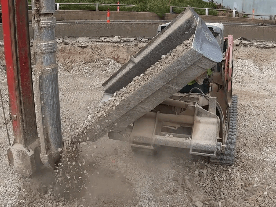 Maxx Attachments Side Dump Bucket Skid Steer Attachment 5643D1