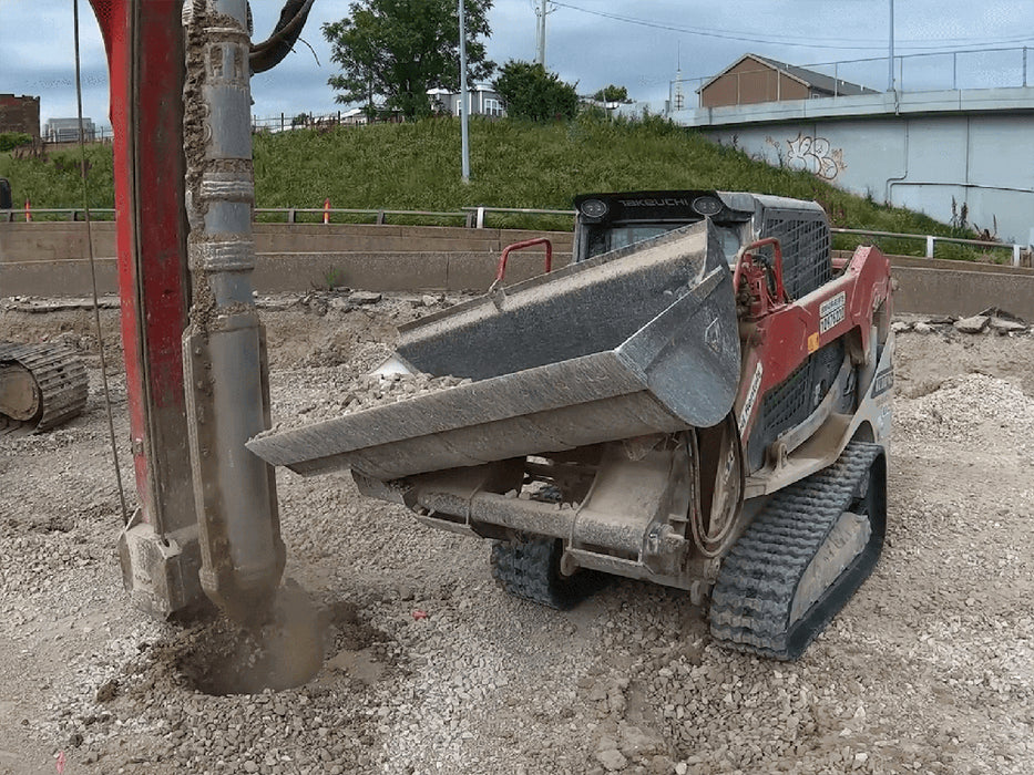 Maxx Attachments Side Dump Bucket Skid Steer Attachment 5643D1