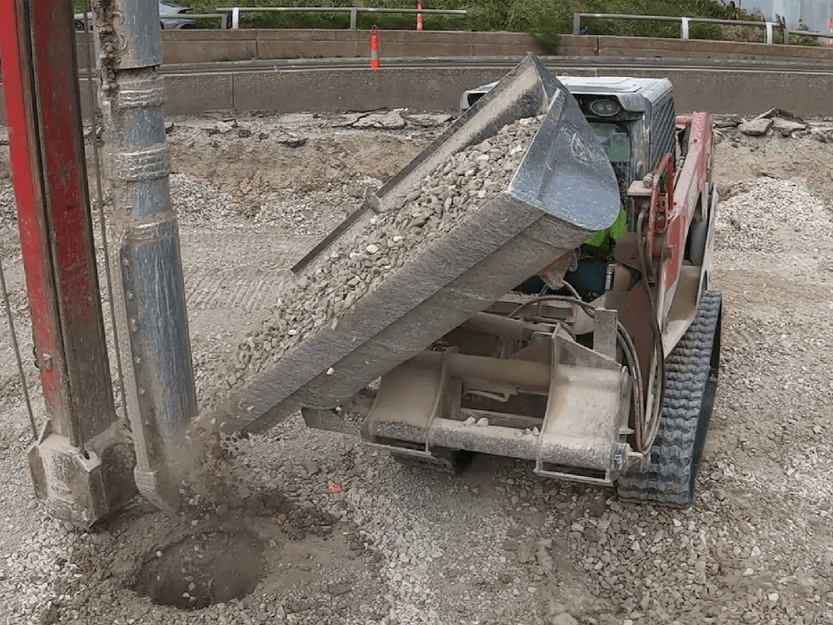 Maxx Attachments Side Dump Bucket Skid Steer Attachment 5643D1