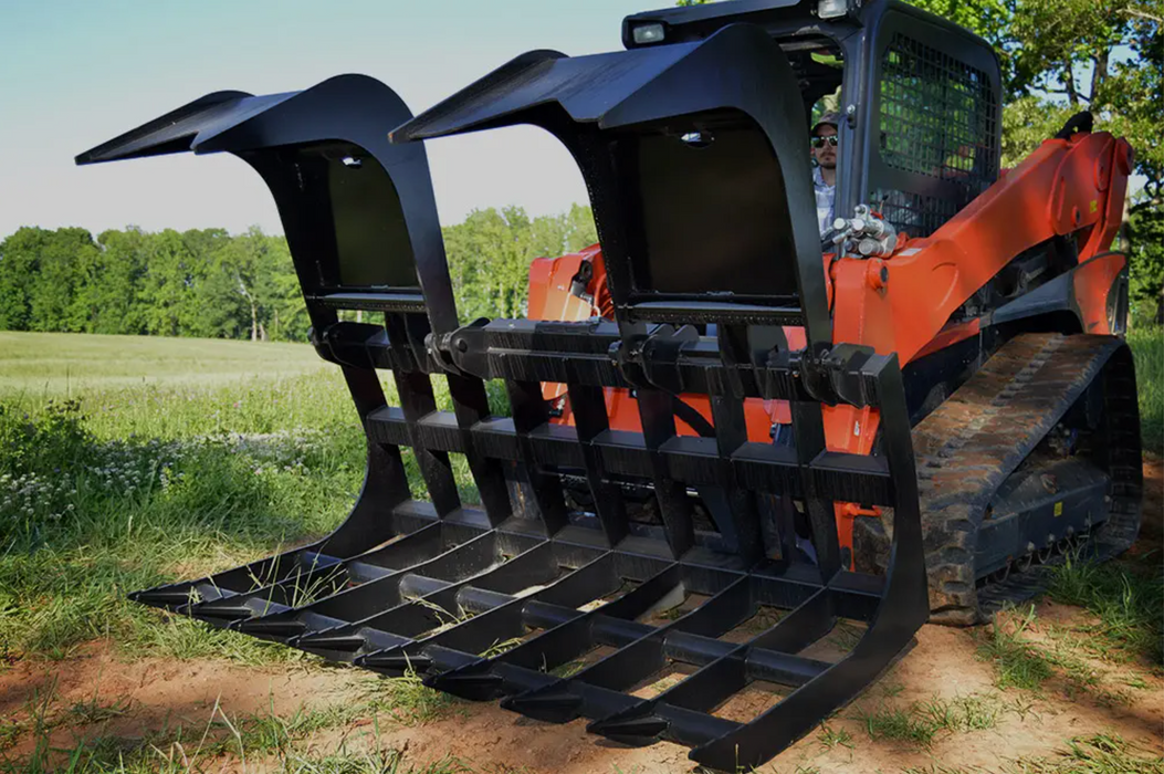 78” Monster Root Grapple for Skid Steer | Heavy Duty Attachment (65–75 HP)