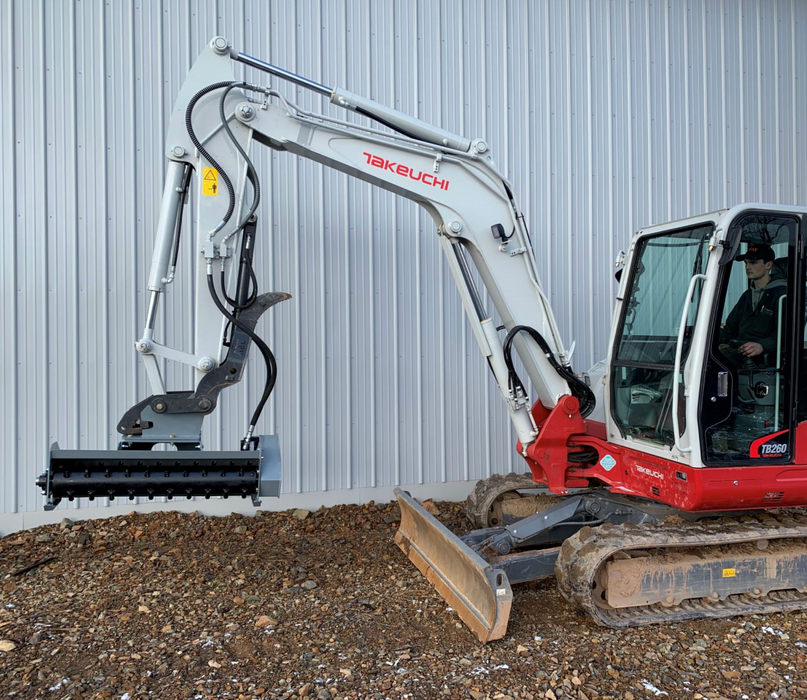 Forax Skid Steer HP40 Drum Mulcher Ultralight Mulcher Skid Steer Attachments